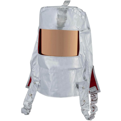 Cagoule r&eacute;fl&eacute;chissant la chaleur avec fen&ecirc;tre transparente dor&eacute;e Industrial Sales