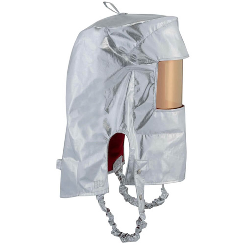 Cagoule r&eacute;fl&eacute;chissant la chaleur avec fen&ecirc;tre transparente dor&eacute;e Industrial Sales
