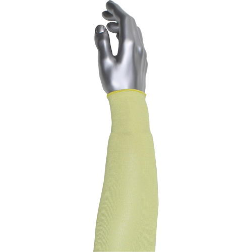 Manchette r&eacute;sistante &agrave; la coupe &agrave; pli unique Kut Gard, Aramide/ATA, 10", ASTM ANSI niveau A4, Jaune Industrial Sales