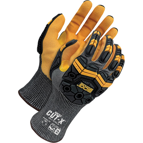 Cut-X&reg; Cut-Resistant Touchscreen Impact Gloves, 6, Foam Nitrile Palm, Elastic Cuff Industrial Sales
