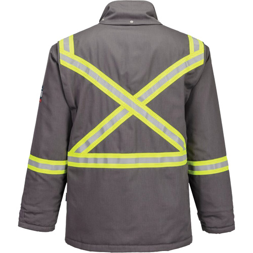 Bizflame&reg; 88/12 Insulated Winter Parka, Grey, Medium (Tall) Industrial Sales