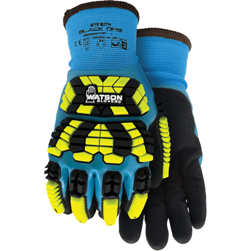 9393TPR Stealth Black Ops Winter Impact Gloves, Small, Foam Latex Palm, Knit Wrist Cuff Industrial Sales