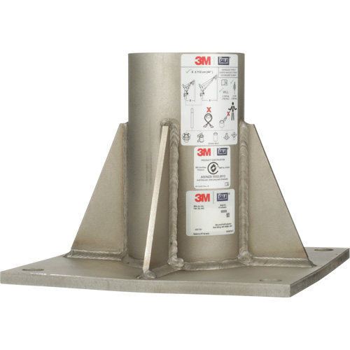 Base de m&acirc;t de potence haute capacit&eacute; en acier inoxydable &agrave; fixation au sol pour espace clos DBI-SALA Industrial Sales