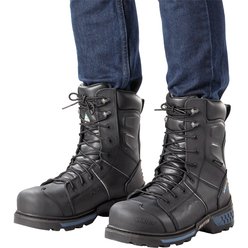 Ice Monster Men's Safety Boots, Leather, Puncture Resistant Sole, Size 8-1/2 Industrial Sales