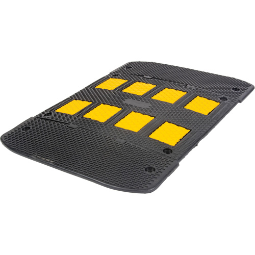 Bosse de d&eacute;c&eacute;l&eacute;ration avec embouts d'extr&eacute;mit&eacute;s, Caoutchouc, 3' lo x 40" la x 2" h Industrial Sales