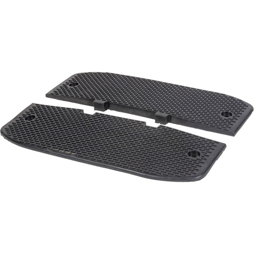 Embouts d'extr&eacute;mit&eacute;s pour bosse de d&eacute;c&eacute;l&eacute;ration, Caoutchouc, 3' lo x 20" la x 2" h Industrial Sales