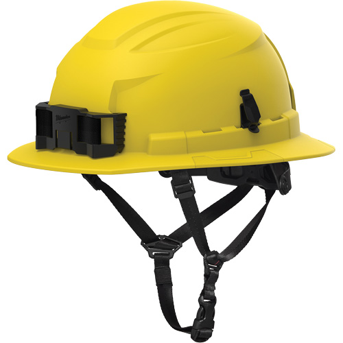 Casque de s&eacute;curit&eacute; &agrave; bordure complet BOLT, R&eacute;pond aux normes CSA type 2, Suspension Rochet, Non ventil&eacute; Industrial Sales