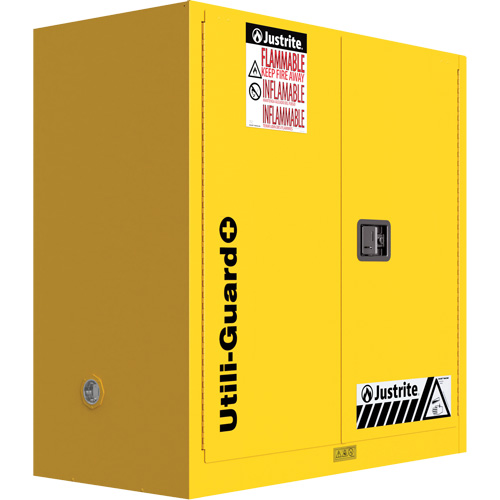 Utili-Guard+ Flammable Safety Cabinet, 30 gal., 1 Door, 43" W x 44" H x 22" D Industrial Sales
