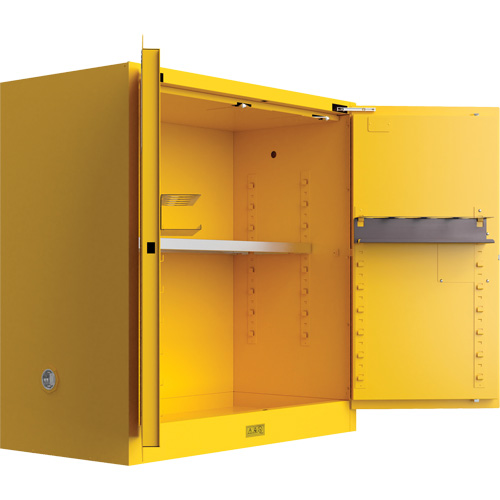 Utili-Guard+ Flammable Safety Cabinet, 30 gal., 1 Door, 43" W x 44" H x 22" D Industrial Sales