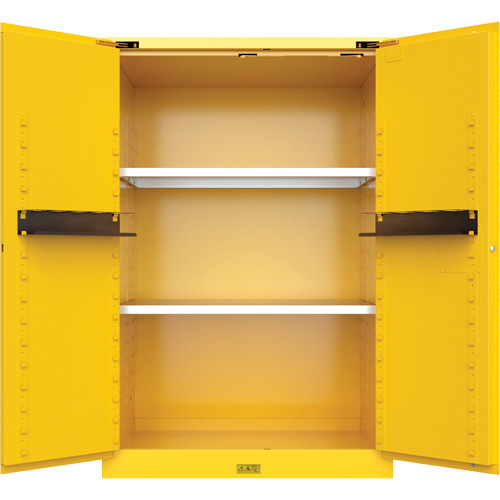 Utili-Guard+ Flammable Safety Cabinet, 45 gal., 2 Door, 43" W x 65" H x 22" D Industrial Sales