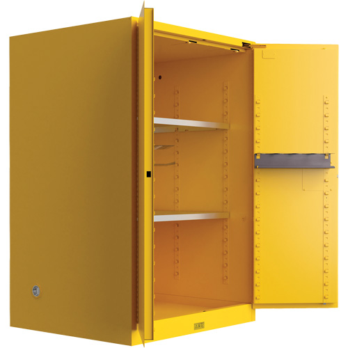 Utili-Guard+ Flammable Safety Cabinet, 45 gal., 2 Door, 43" W x 65" H x 22" D Industrial Sales
