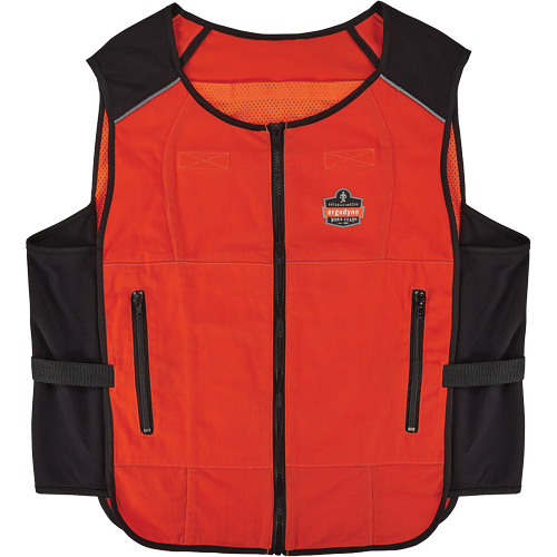 Veste de refroidissement &agrave; changement de phase l&eacute;g&egrave;re Chill-Its 6255 (veste seulement), Petit/Moyen, Orange Industrial Sales