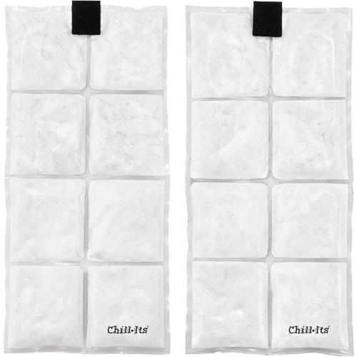 Veste de refroidissement &agrave; changement de phase l&eacute;g&egrave;re avec sachets de recharge Chill-Its 6260, Petit/Moyen, Orange Industrial Sales