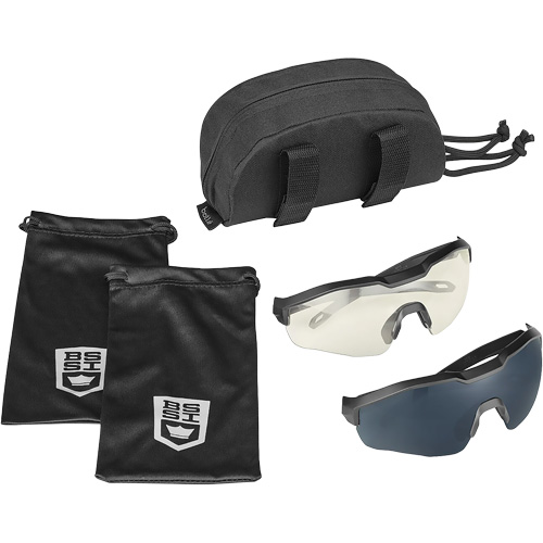 MY6 Safety Glasse Eyeshield Kit, Clear/Smoke Lens, Anti-Fog/Anti-Scratch, ANSI Z87+ Industrial Sales