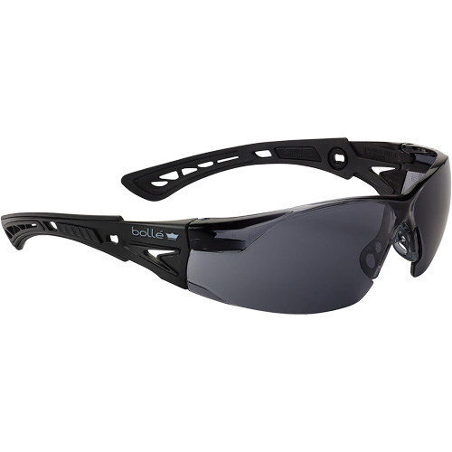 Rush+ Small BSSI Safety Glasses, Grey/Smoke Lens, Anti-Fog/Anti-Scratch, ANSI Z87+ Industrial Sales