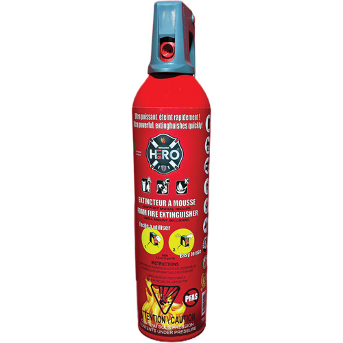 Extincteur Hero 911 sans PFAS, ACK, Capacit&eacute; 750 ml Industrial Sales