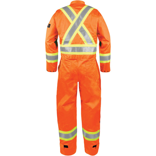 Combinaison ignifuge haute visibilit&eacute;, Taille Petit, Orange Industrial Sales