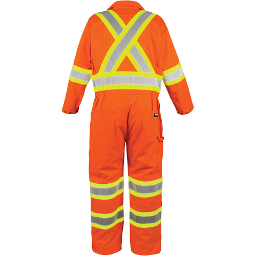 High-Visibility Unlined Coveralls, Medium, High Visibility Orange Industrial Sales