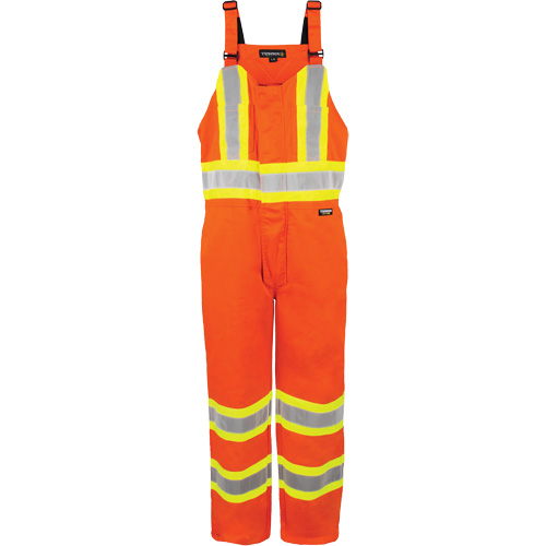 High-Visibility Unlined Overalls, 6X-Large, High Visibility Orange Industrial Sales