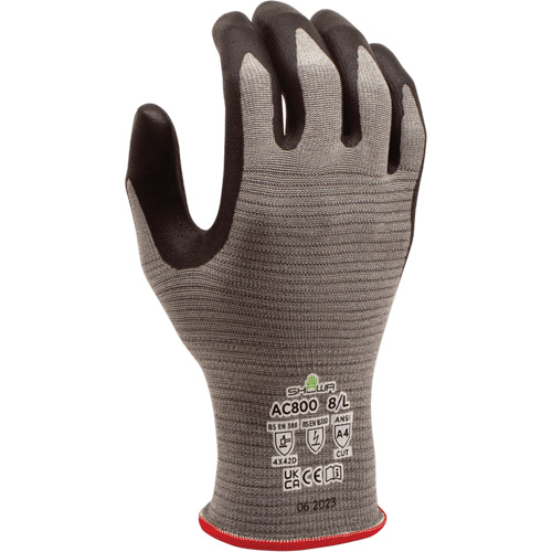 Gants DURACoil Alpha AC800 ESD, Taille 2T-Grand/10, Calibre 18, Rev&ecirc;tement Nitrile micromousse, Enveloppe en PEHP, ASTM ANSI niveau A4/EN 388 niveau D Industrial Sales