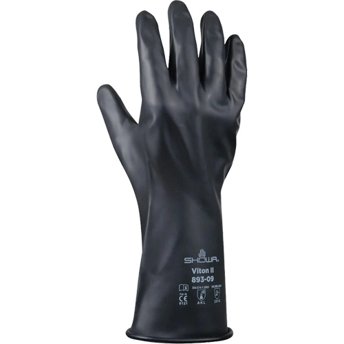 Gants r&eacute;sistant &agrave; l'acide & aux produits chimiques, Taille T-Grand/10, 12" lo, Caoutchouc butyle/Viton, 12 mils Industrial Sales