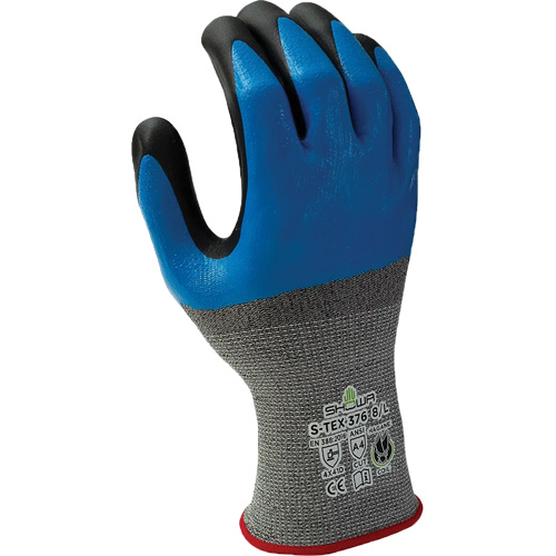 376 Cut-Resistant Gloves, 7/Medium, Nitrile/Foam Nitrile Coating, 13 Gauge, Polyester/Stainless Steel Shell Industrial Sales