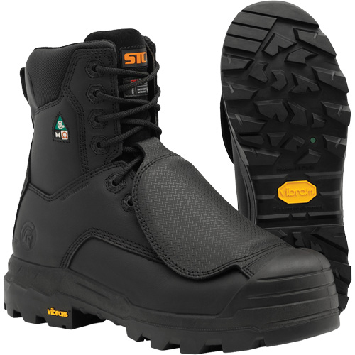 Vulcan Work Boots with External Metguard, Leather, Size 7, Impermeable Industrial Sales