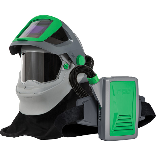Respirateur de soudage Z4 avec cape &agrave; l'&eacute;paule FR & APR motoris&eacute; PX5, Respirateur &agrave; masque/Masque de soudage Industrial Sales
