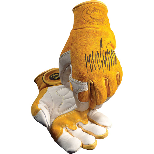 Caiman&reg; Premium TIG/MIG Welder's Gloves with Hook & Loop Closure, Split Cowhide, Size Large Industrial Sales