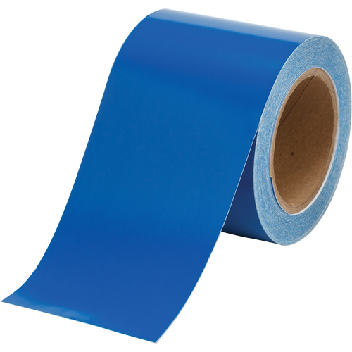 Ruban marqueur de tuyau, 90', Bleu Industrial Sales