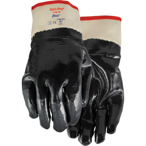 Gants enduits Nitri-Pro, 9/Grand, R&ecirc;vetement Nitrile, Enveloppe en Jersey/Coton Industrial Sales