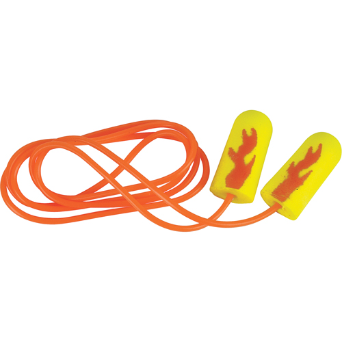 E-A-Rsoft Yellow Neon Blasts Earplugs, Bulk - Polybag, Corded Industrial Sales