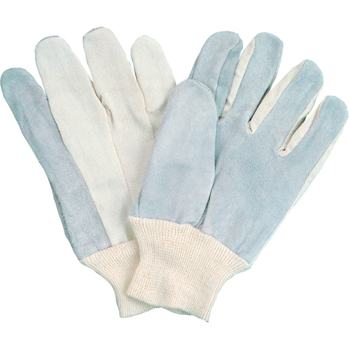 Gants de travail &agrave; index complet d'usage standard, Grand, Paume en Cuir de vache refendu Industrial Sales