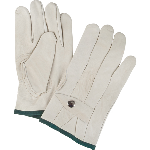 Gants de cordeur d'usage standard, Moyen, Paume Cuir fleur de vache Industrial Sales