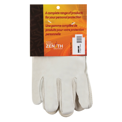 Gants de conducteur doubl&eacute;s pour l'hiver, T-Grand, Paume en Cuir fleur de vache, Molleton Industrial Sales