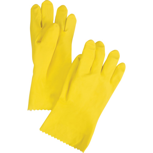 ChemStop Gloves, Size Small/7, 12" L, Latex, Flock-Lined Inner Lining, 16-mil Industrial Sales