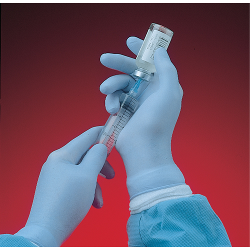 Gants N-Dex 6005PF, Moyen, Nitrile, 4 mils, Sans poudre, Bleu Industrial Sales