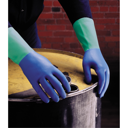 Gants Protector, Taille 6/Petit/6,5, 13" lo, Nitrile/Latex de caoutchouc, Doublure en Ouat&eacute;e, 28 mils Industrial Sales