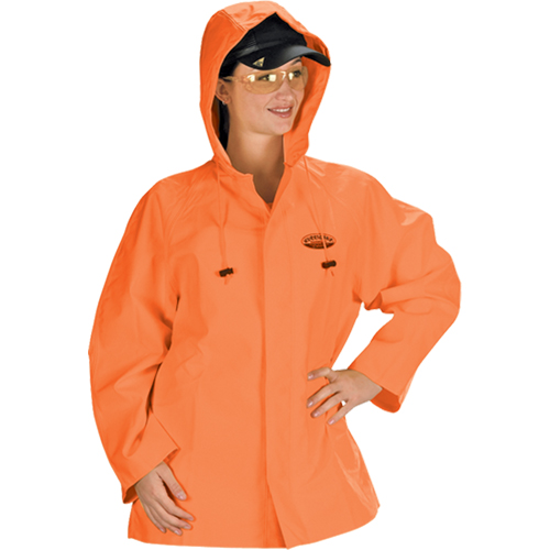 Hurricane Flame Retardant/Oil Resistant Rain Suits - Jacket, 4X-Large, High Visibility Orange Industrial Sales
