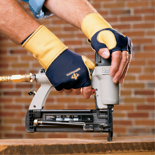 Gants de protection sup&eacute;rieure contre les impacts & les microtraumarismes r&eacute;p&eacute;t&eacute;s, main droite, Taille T-petit, Paume Cuir fleur Industrial Sales