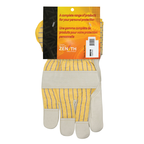 Gants d'ajusteur doubl&eacute;s pour l'hiver &agrave; paume renforc&eacute;e, Grand, Paume en Cuir fleur de vache, Doublure en Molleton de coton Industrial Sales