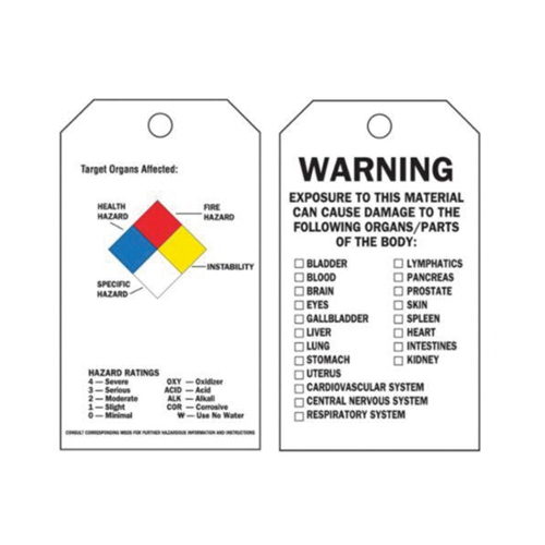 &eacute;tiquettes auto-plastifiantes du droit &agrave; l'information, Polyester, 3" la x 5-3/4" h, Anglais Industrial Sales