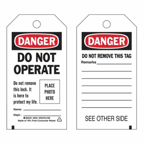 &eacute;tiquettes  Do Not Operate  autoplastifiantes, Polyester, 3" la x 5-3/4" h, Anglais Industrial Sales
