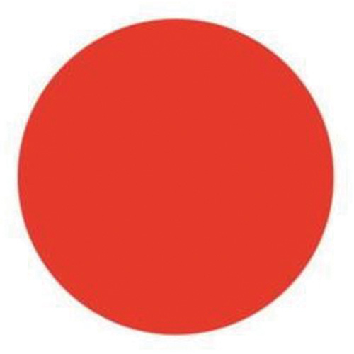Round Write-On Labels, Circle, 1.5" L x 1.5" W, Red Industrial Sales