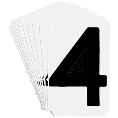 &eacute;tiquettes de lettres et chiffres gothiques individuels Quick-Align, 4, 4" h, Noir Industrial Sales