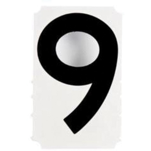 &eacute;tiquettes de lettres et chiffres gothiques individuels Quick-Align, 9, 4" h, Noir Industrial Sales