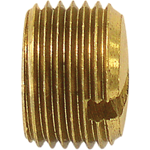 Pipe Plug (Slotted), 3/8" Dia., Brass Industrial Sales