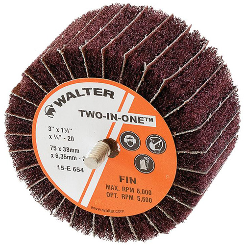Meule &agrave; lamelles abrasives Two-In-One Industrial Sales