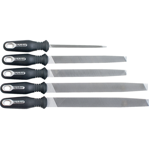 Jeux de 5 limes ergonomiques, 5 pi&egrave;ces Industrial Sales