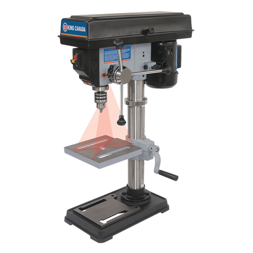 Drill Presses With Laser, 10", 1/2" Chuck, 3050 RPM Industrial Sales